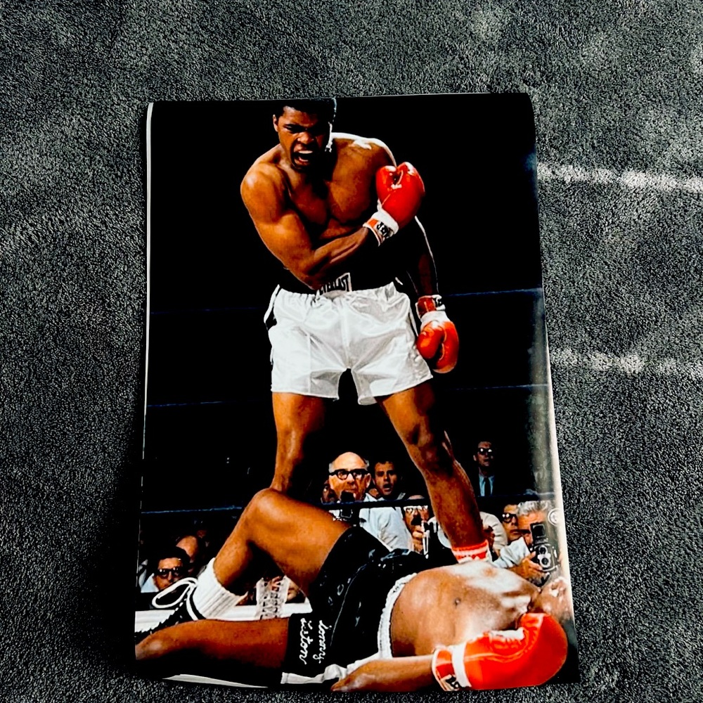 Muhammad Ali fighting poster